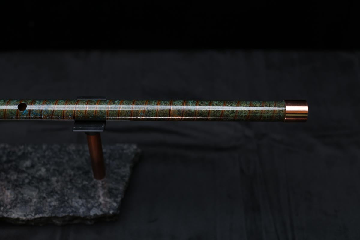 Copper Flute #0079 in Verdant Spiral | Low C