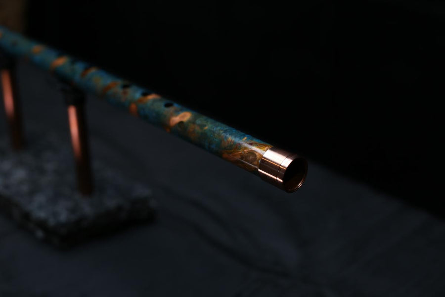 Copper Flute #0077 in Spruce Burl | Low C