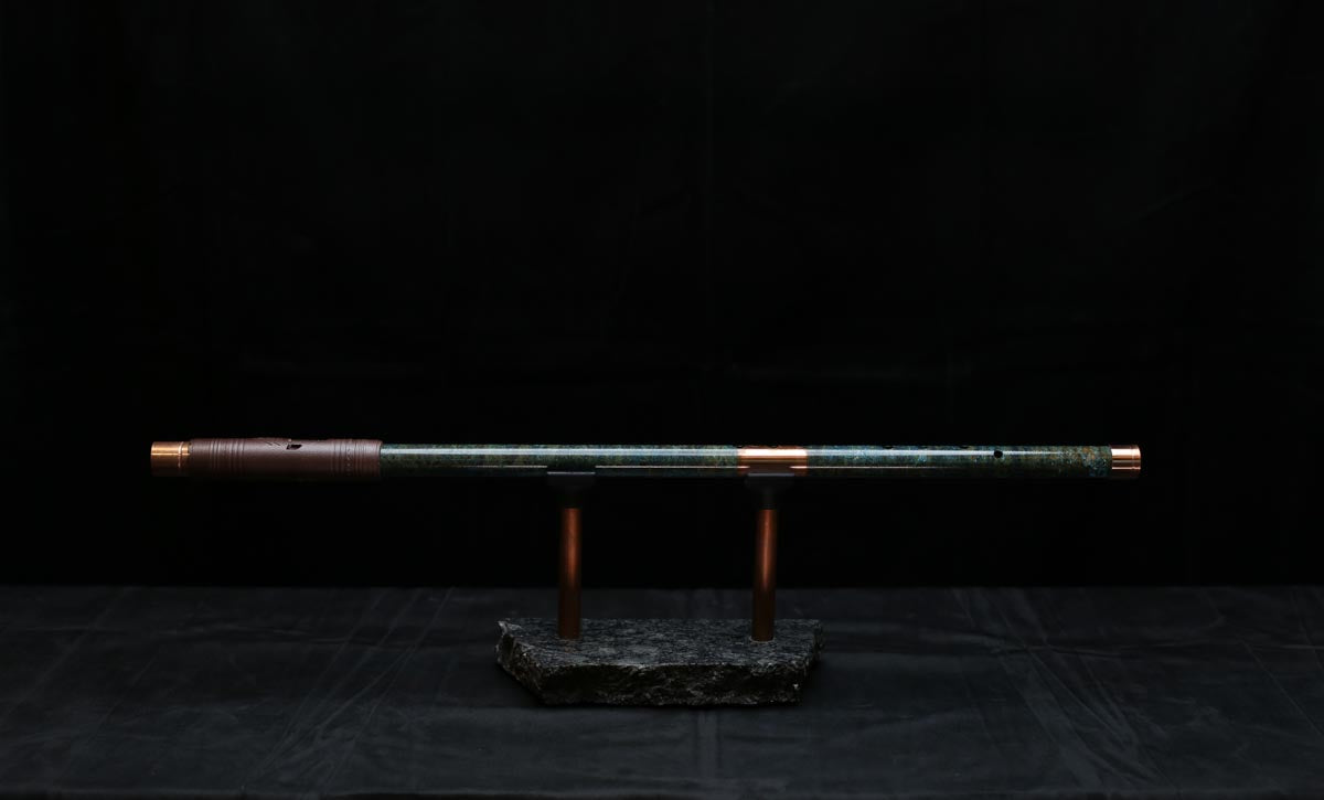 Copper Flute #0081 in Jade Mirage | Low C