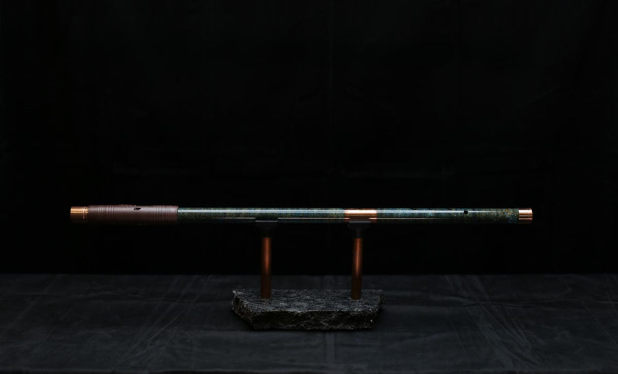 Copper Flute #0081 in Jade Mirage | Low C