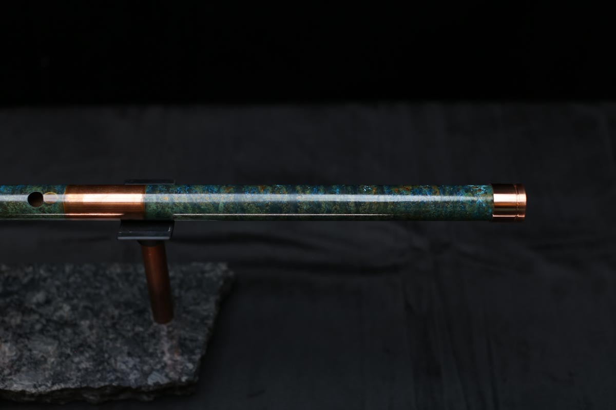 Copper Flute #0081 in Jade Mirage | Low C