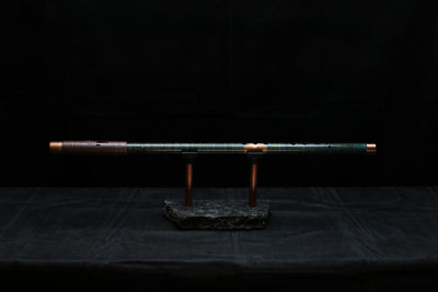 Copper Flute #0082 in Jade Mirage | Low C