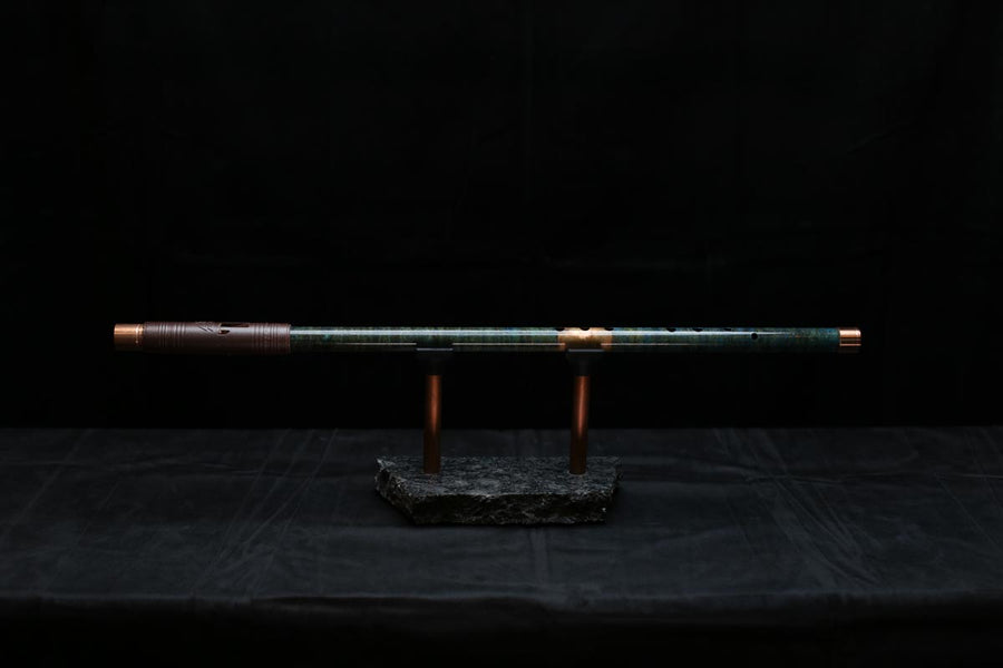 Copper Flute #0082 in Jade Mirage | Low C