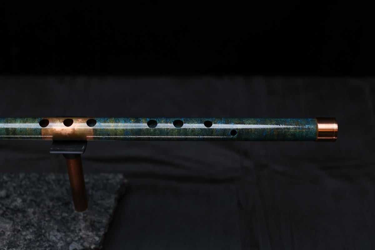 Copper Flute #0082 in Jade Mirage | Low C