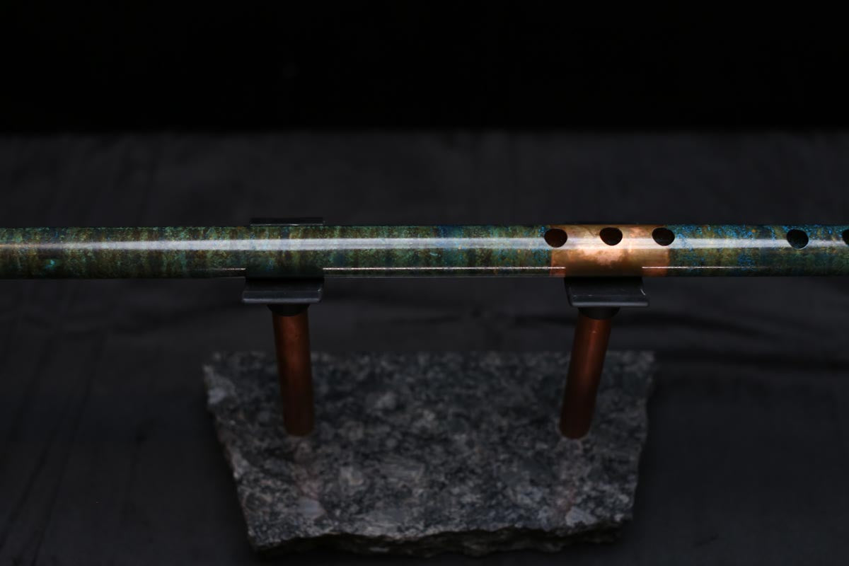 Copper Flute #0082 in Jade Mirage | Low C