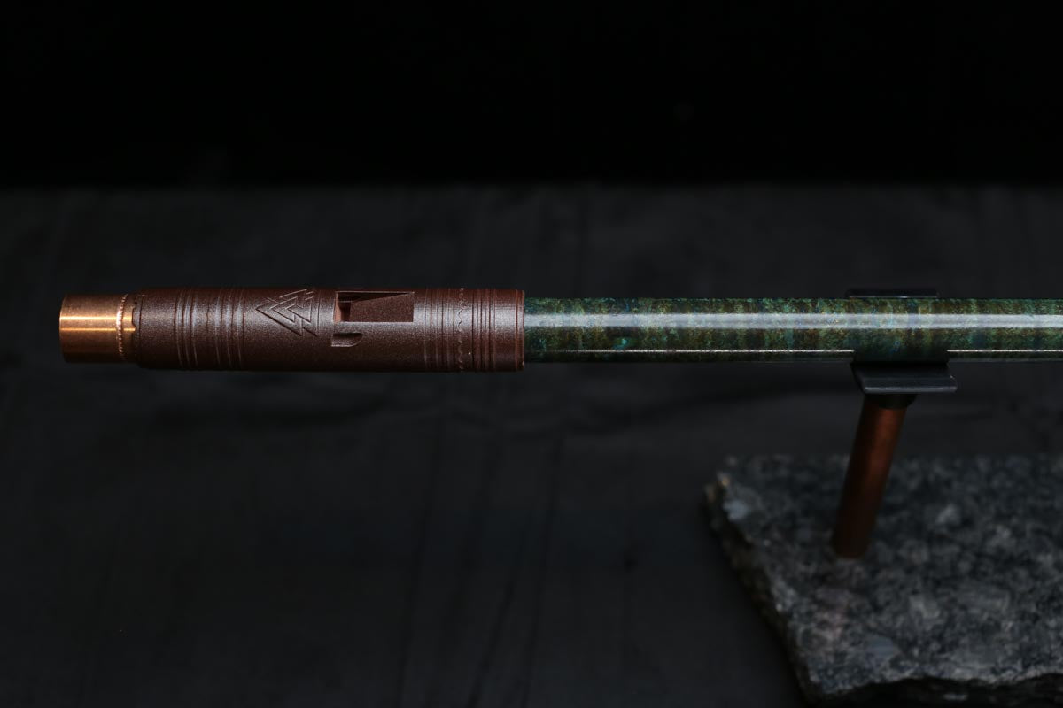 Copper Flute #0082 in Jade Mirage | Low C