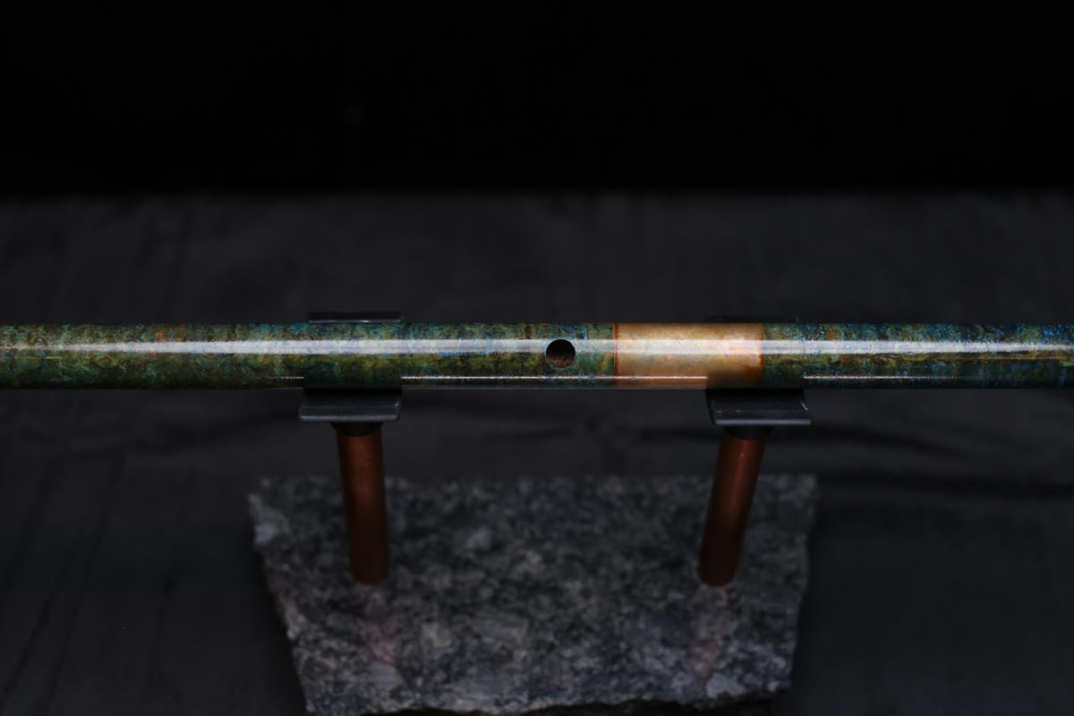Copper Flute #0082 in Jade Mirage | Low C