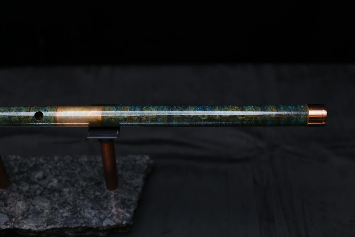 Copper Flute #0082 in Jade Mirage | Low C
