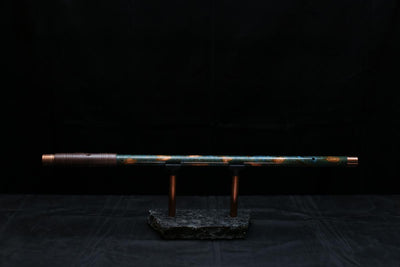 Copper Flute #0085 in Spruce Burl | Low C