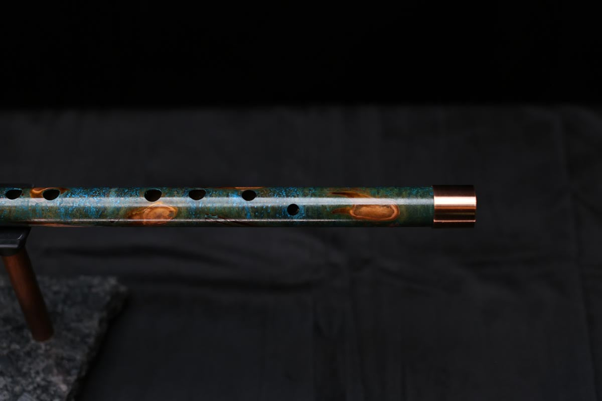 Copper Flute #0085 in Spruce Burl | Low C
