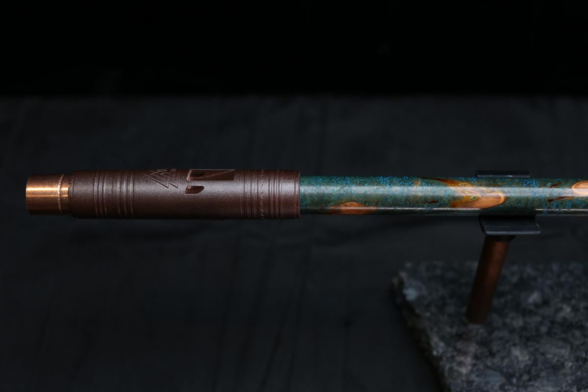 Copper Flute #0085 in Spruce Burl | Low C
