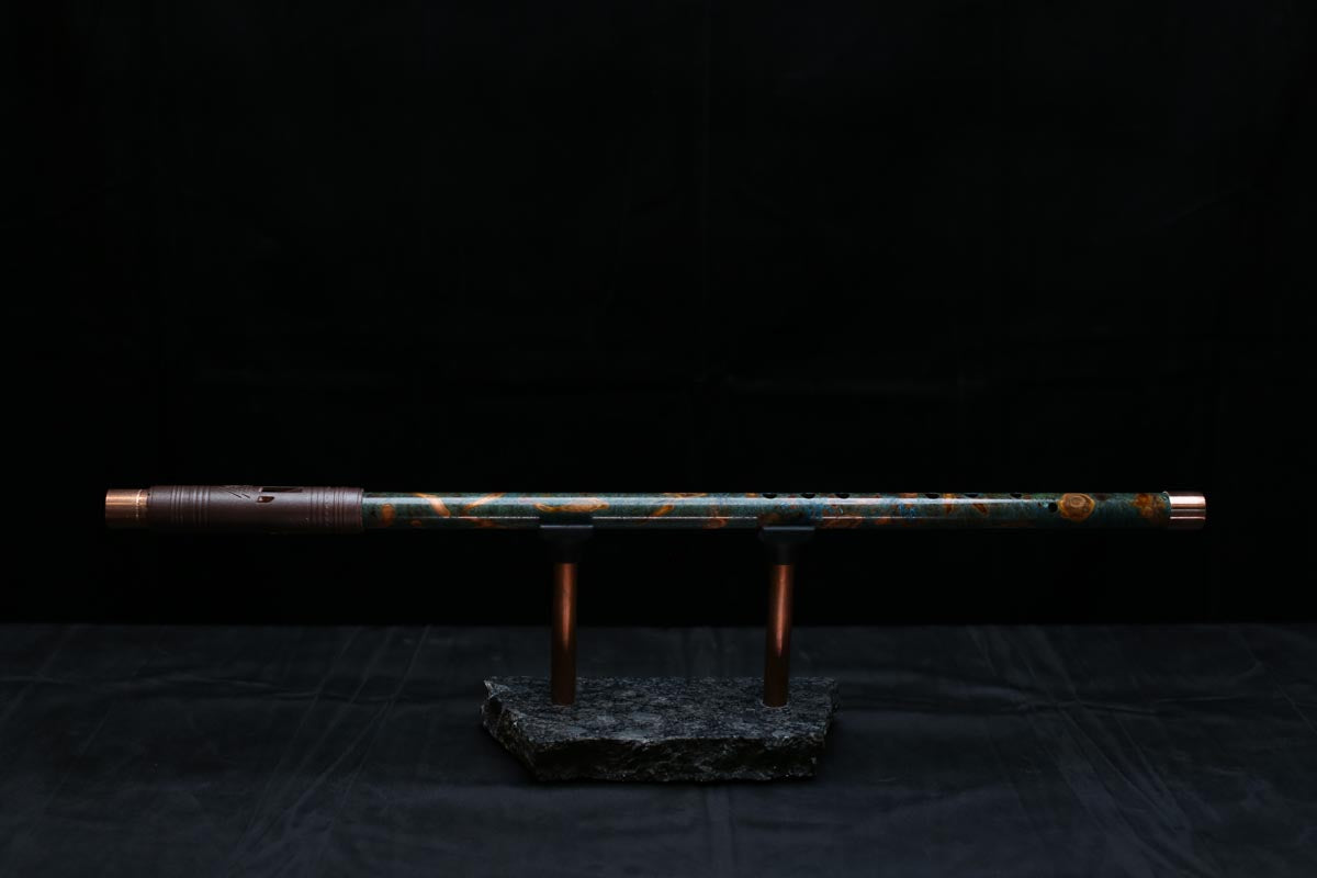 Copper Flute #0086 in Spruce Burl | Low C