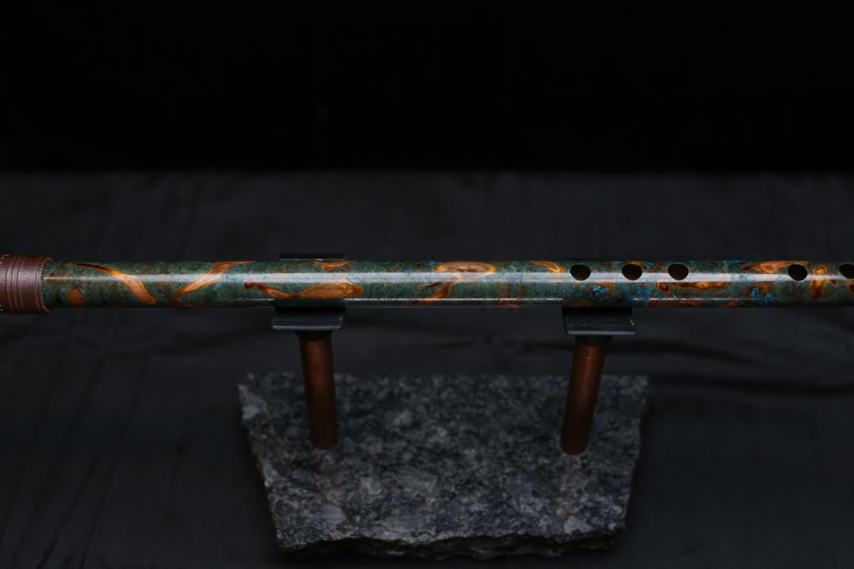 Copper Flute #0086 in Spruce Burl | Low C