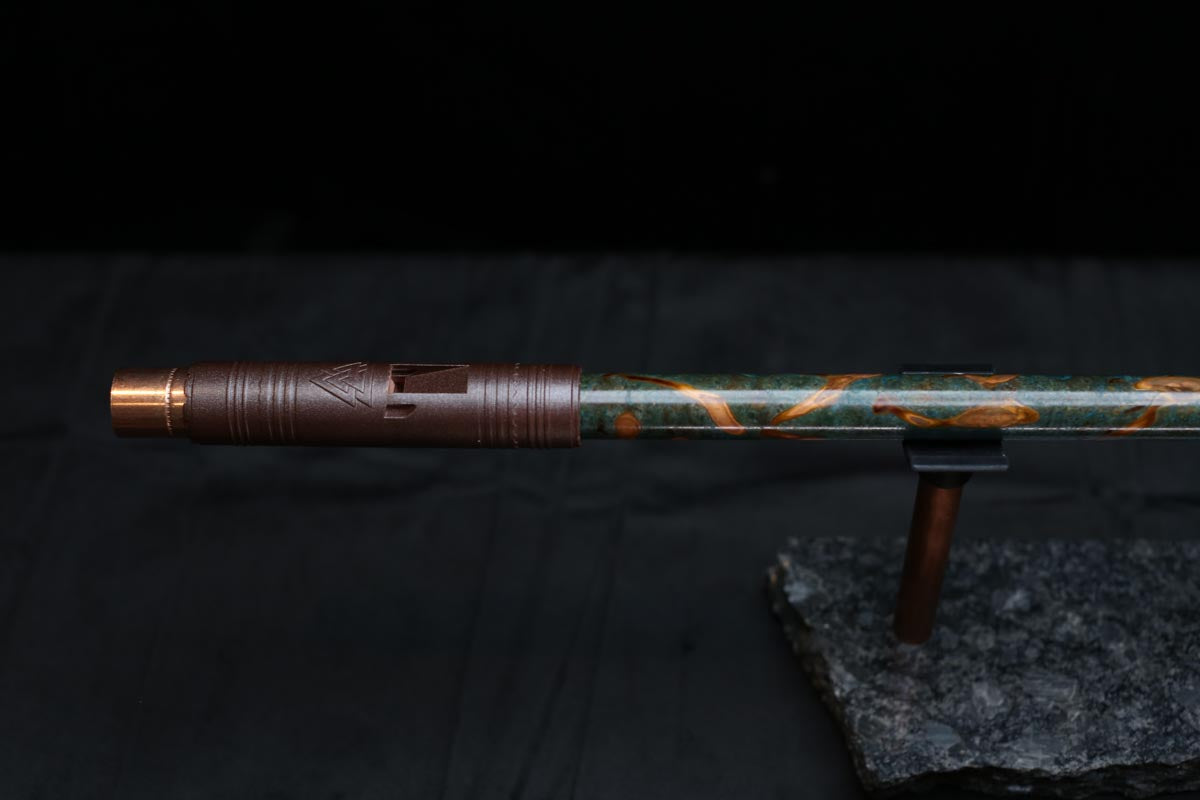 Copper Flute #0086 in Spruce Burl | Low C