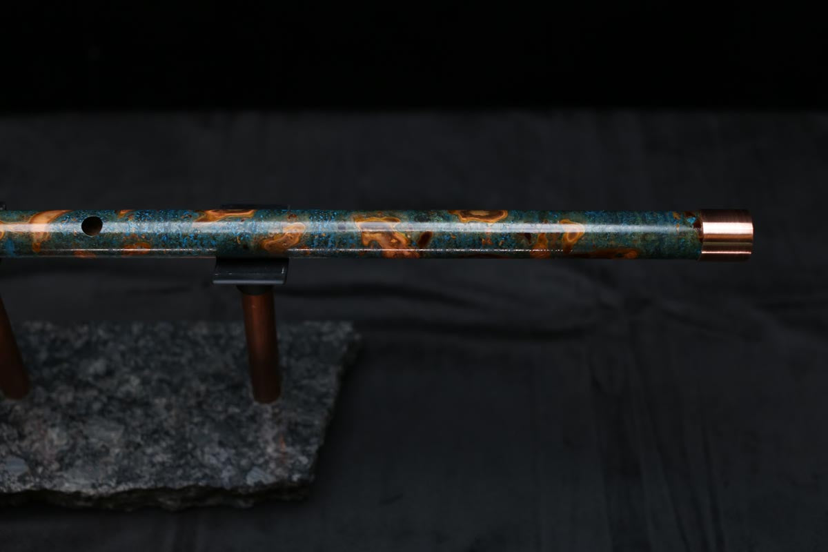 Copper Flute #0086 in Spruce Burl | Low C