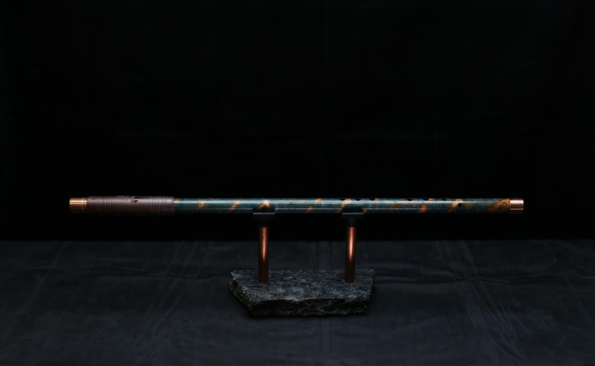 Copper Flute #0077 in Spruce Burl | Low C