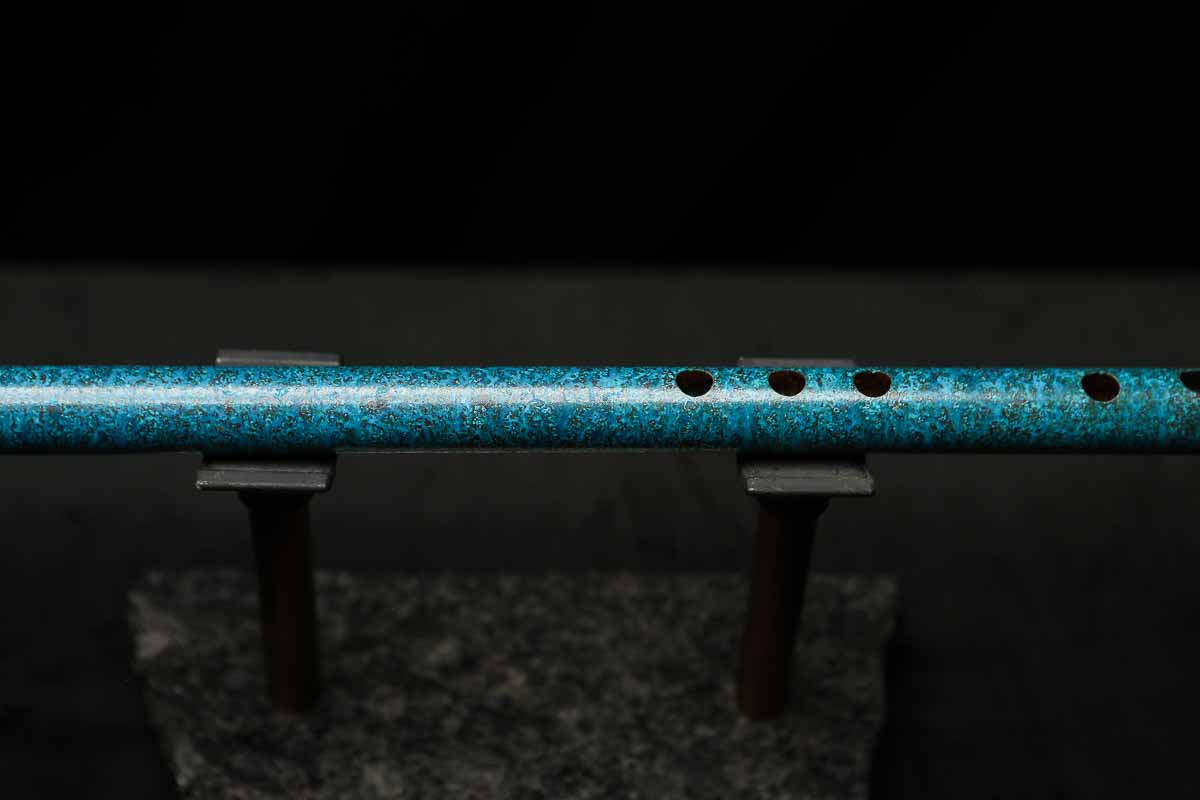 Low C Copper Flute #201 in Turquoise Ocean Mist