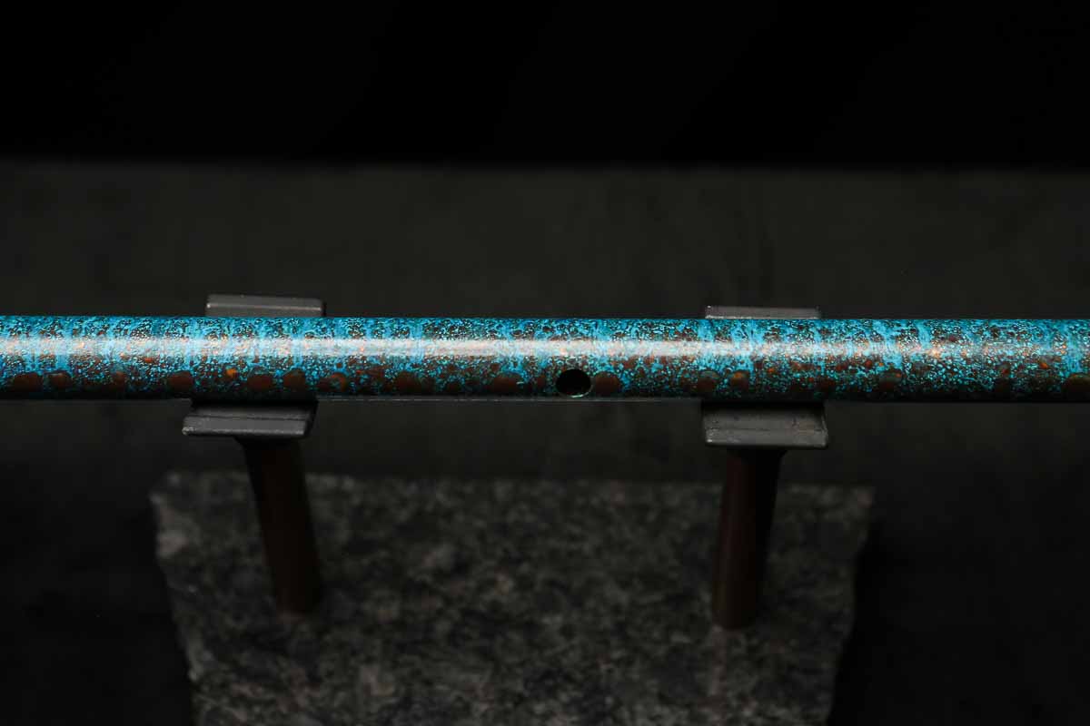 Low C Copper Flute #201 in Turquoise Ocean Mist