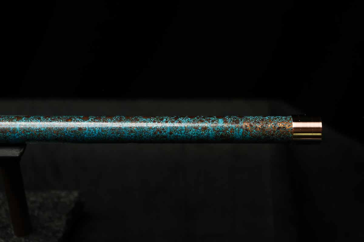 Low C Copper Flute #201 in Turquoise Ocean Mist