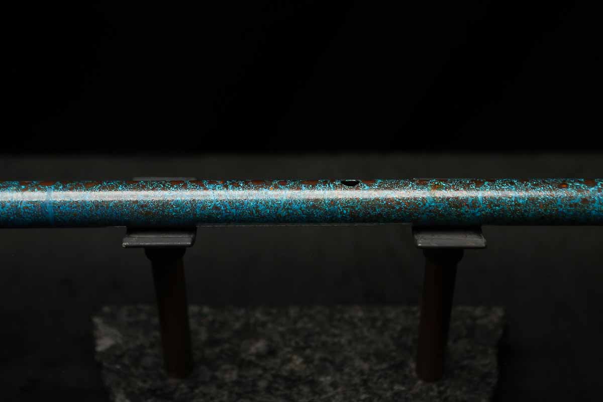 Low C Copper Flute #201 in Turquoise Ocean Mist