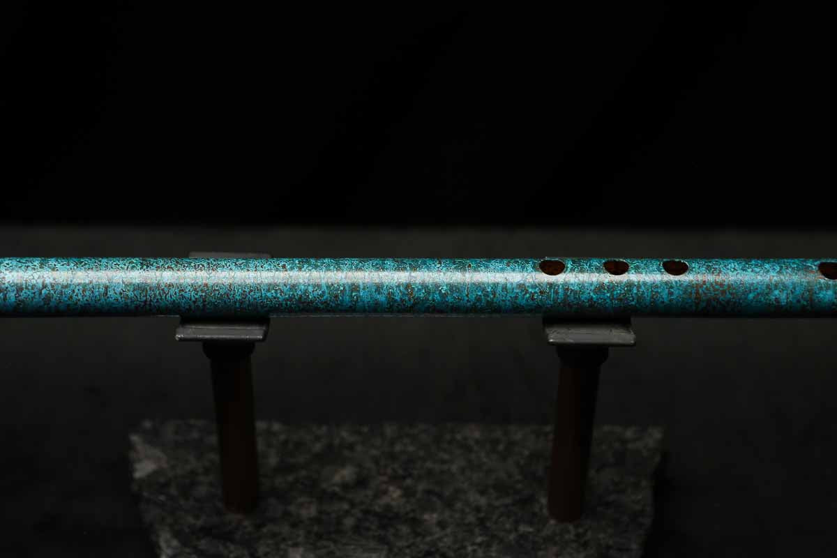 Low C Copper Flute #202 in Turquoise Ocean Mist