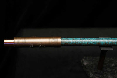 Low C Copper Flute #202 in Turquoise Ocean Mist
