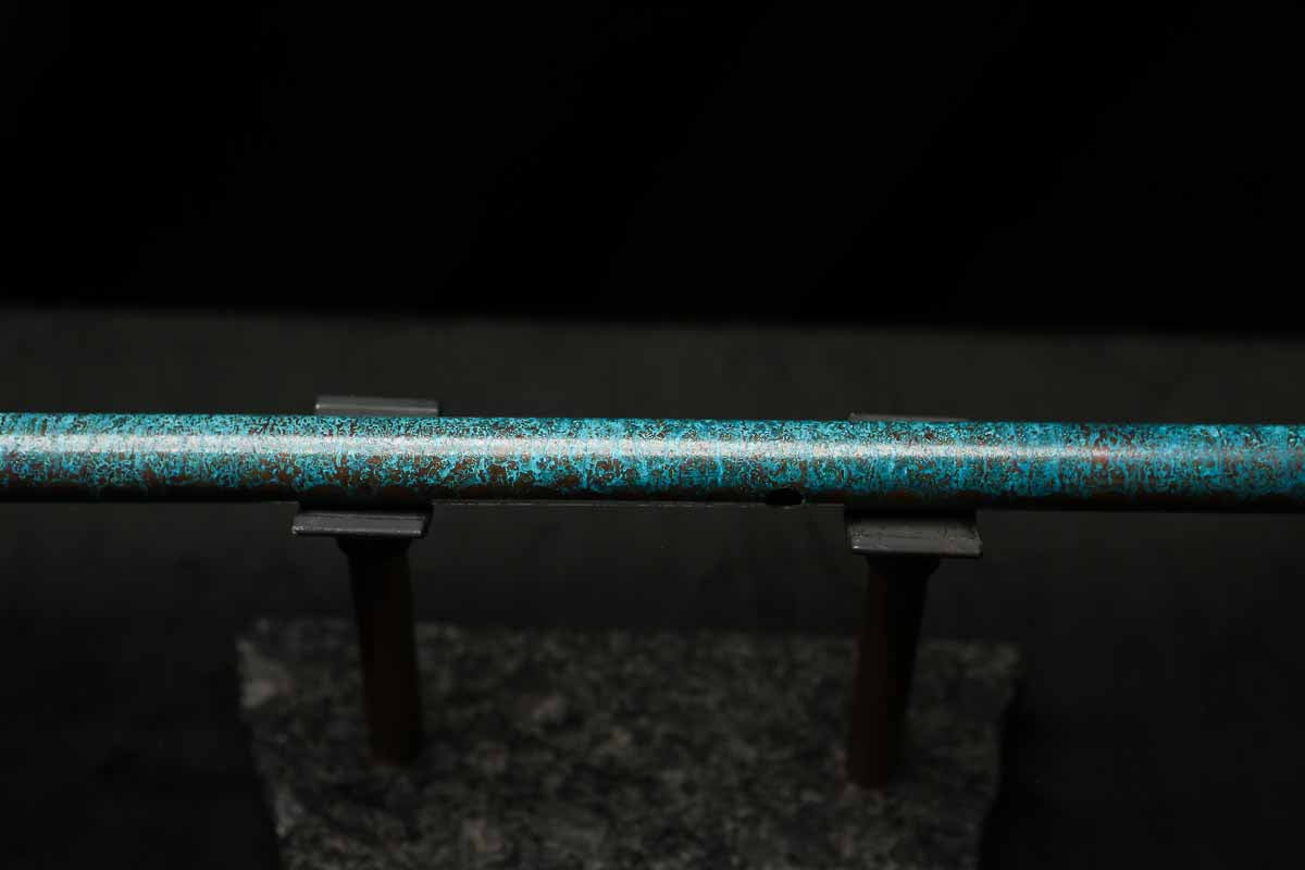 Low C Copper Flute #202 in Turquoise Ocean Mist