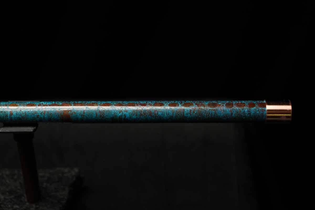 Low C Copper Flute #202 in Turquoise Ocean Mist