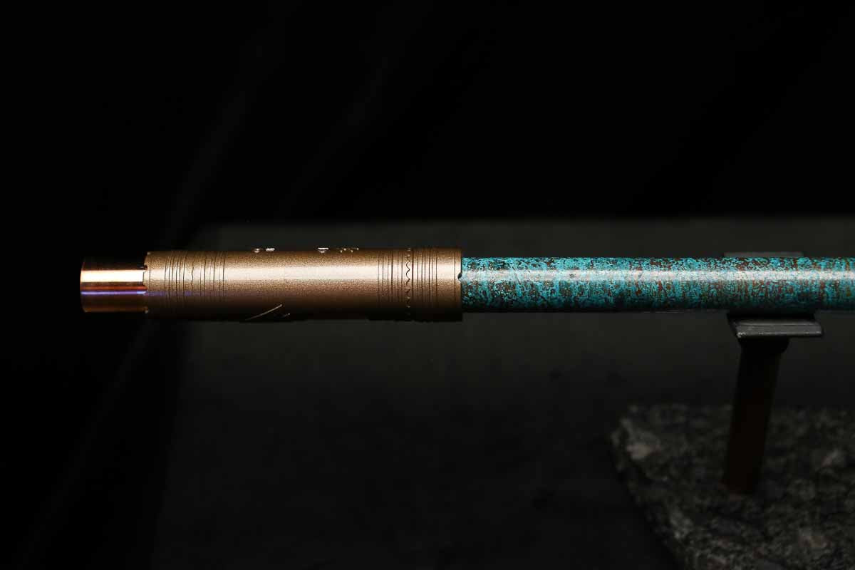 Low C Copper Flute #202 in Turquoise Ocean Mist