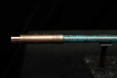 Low C Copper Flute #202 in Turquoise Ocean Mist