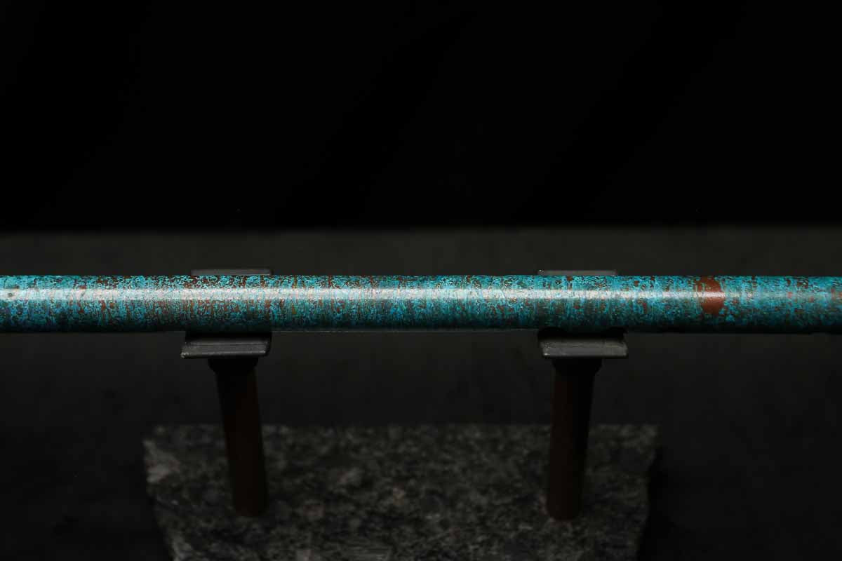 Low C Copper Flute #202 in Turquoise Ocean Mist
