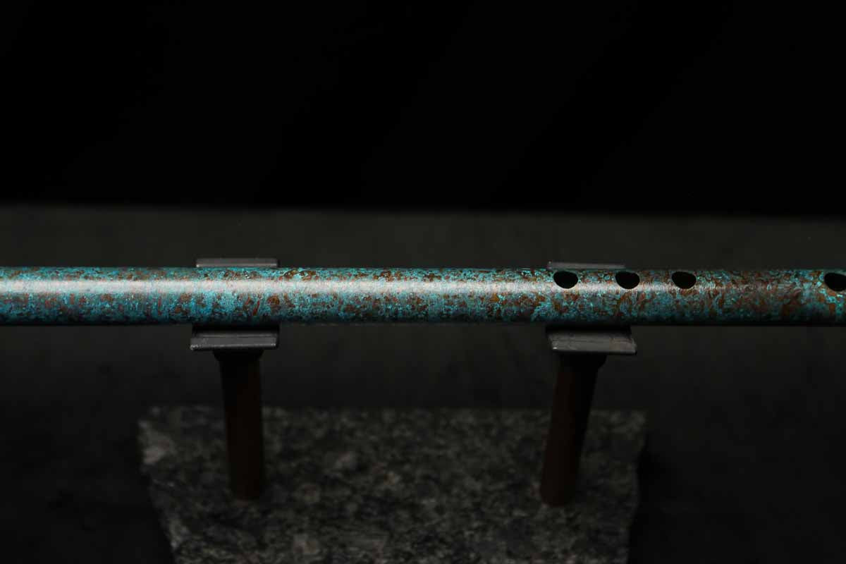 Low C Copper Flute #204 in Turquoise Ocean Mist