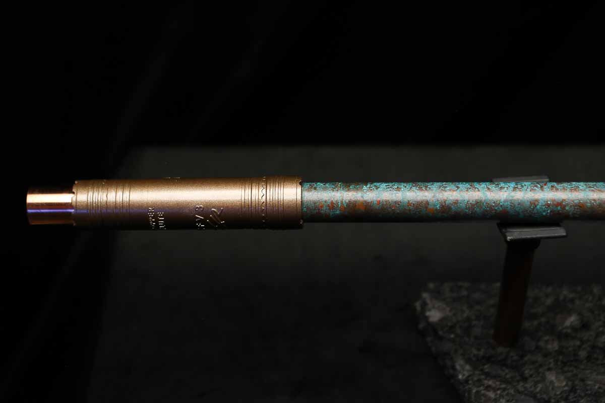 Low C Copper Flute #204 in Turquoise Ocean Mist