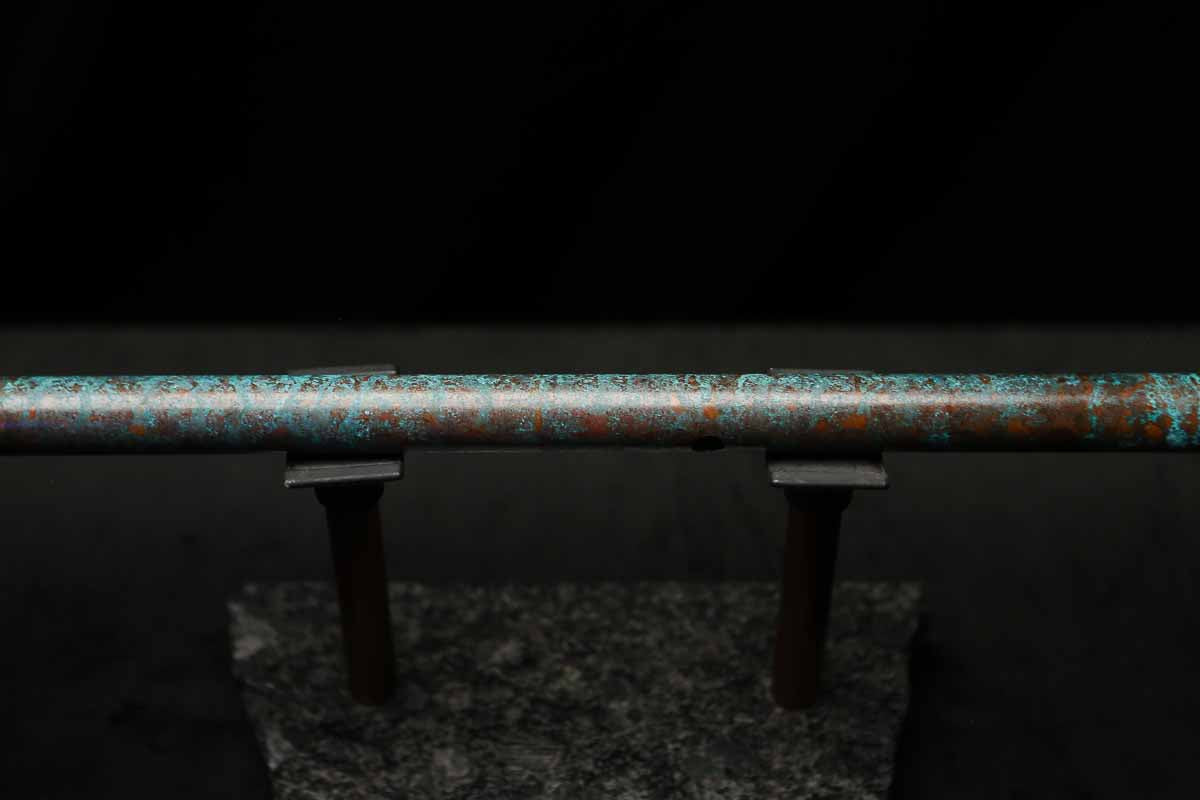 Low C Copper Flute #204 in Turquoise Ocean Mist