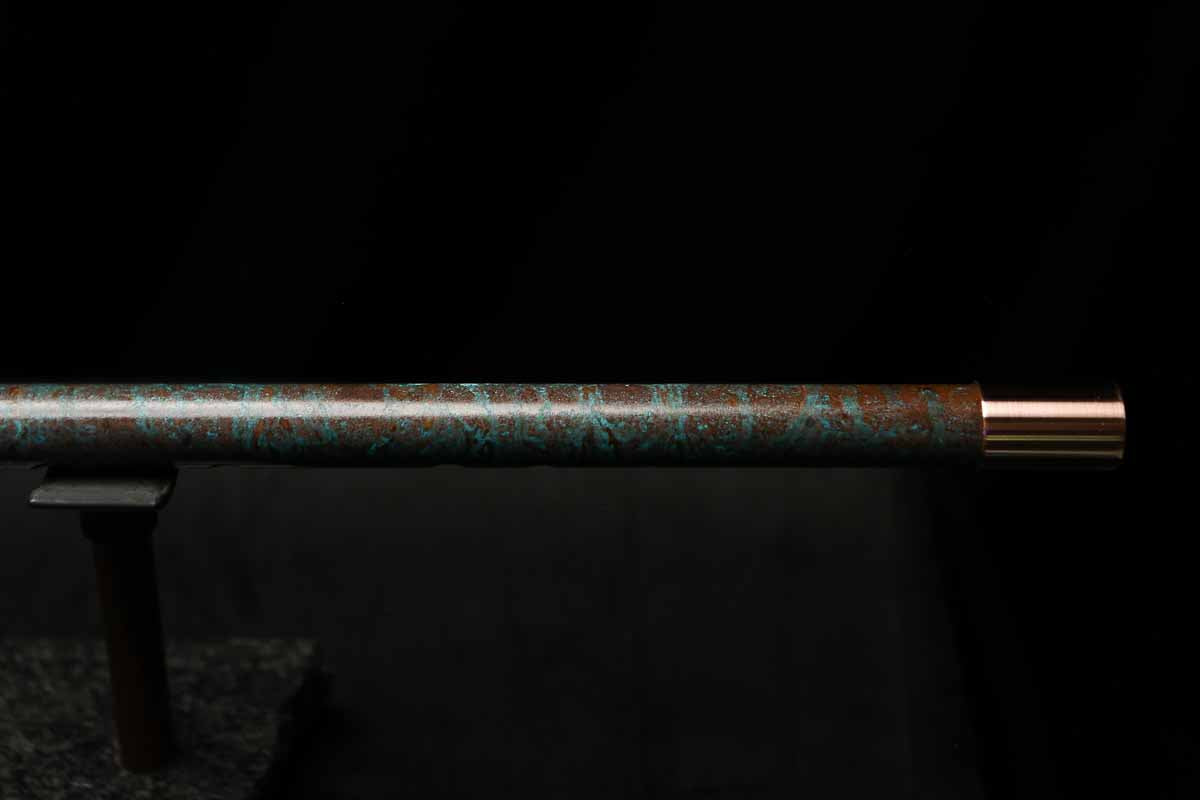 Low C Copper Flute #204 in Turquoise Ocean Mist