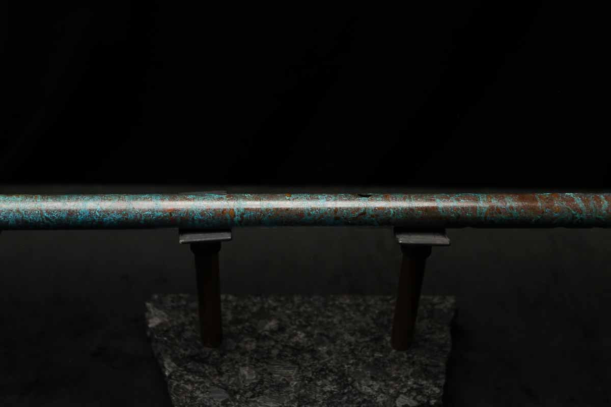 Low C Copper Flute #204 in Turquoise Ocean Mist