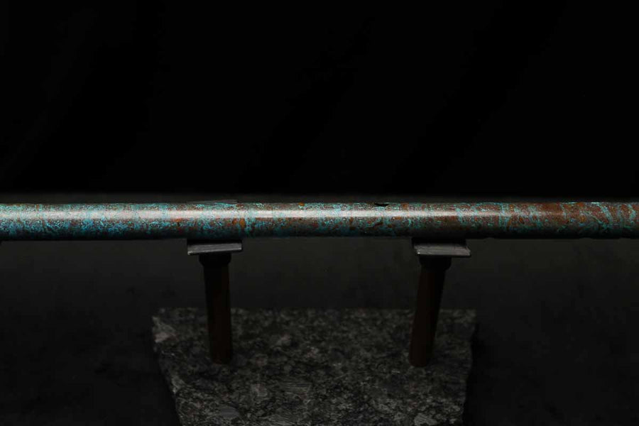 Low C Copper Flute #204 in Turquoise Ocean Mist