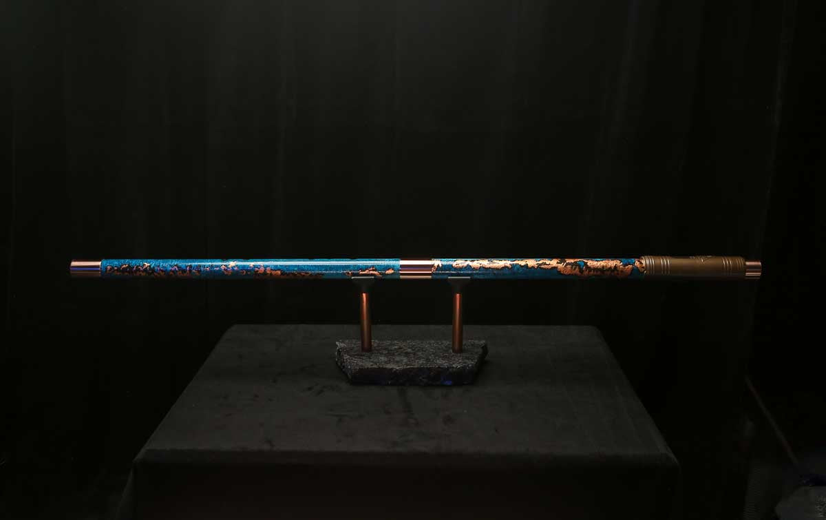 Bass F Copper Flute #BF0104 in Gilded Relic