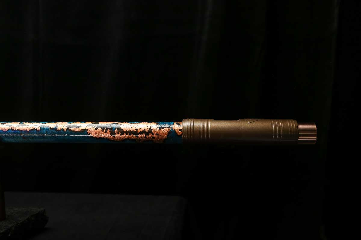 Bass F Copper Flute #BF0104 in Gilded Relic