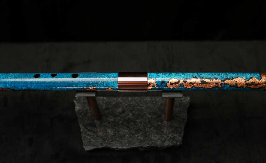 Bass F Copper Flute #BF0104 in Gilded Relic