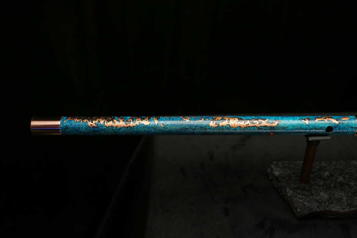 Bass F Copper Flute #BF0104 in Gilded Relic