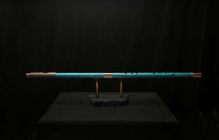 Bass F Copper Flute #BF0104 in Ocean Power