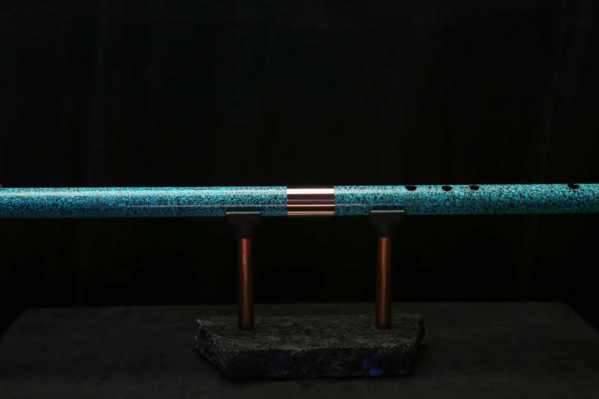 Bass F Copper Flute #BF0106 in Ocean Power