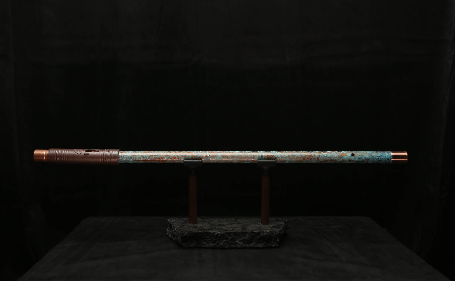 Low C Copper Flute #0107 in Ocean Tide