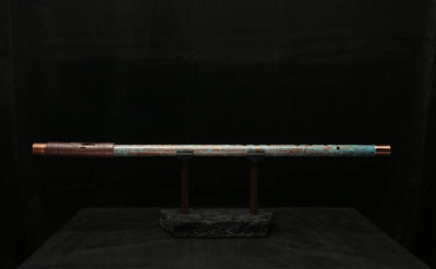 Low C Copper Flute #0107 in Ocean Tide