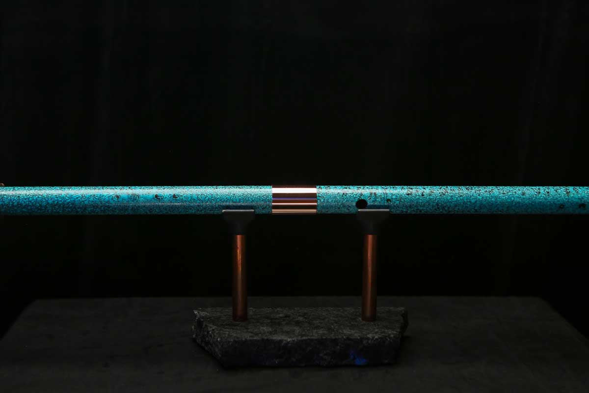 Bass F Copper Flute #BF0106 in Ocean Power