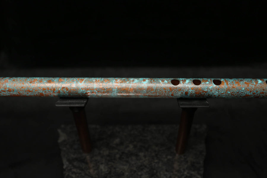 Low C Copper Flute #0107 in Ocean Tide