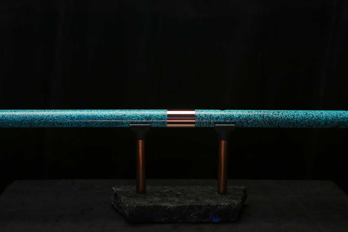 Bass F Copper Flute #BF0106 in Ocean Power