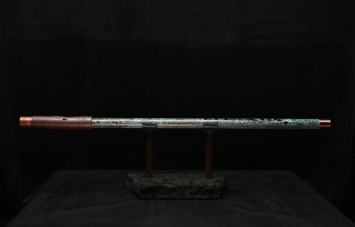 Low C Copper Flute #0109 in Ocean Glow