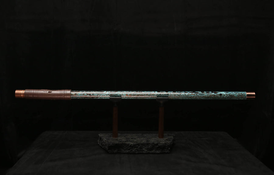 Low C Copper Flute #0109 in Ocean Glow